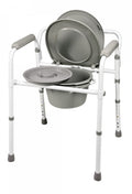 Graham Field 3-in-1 Lumex Deep Seat Steel Folding Commode ( Packaging - Case of 4 )