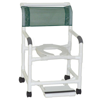 Graham Field Lumex 22" PVC Shower Commode Chair with Sliding Footrest Specify Color ( Packaging - Each of 1 )