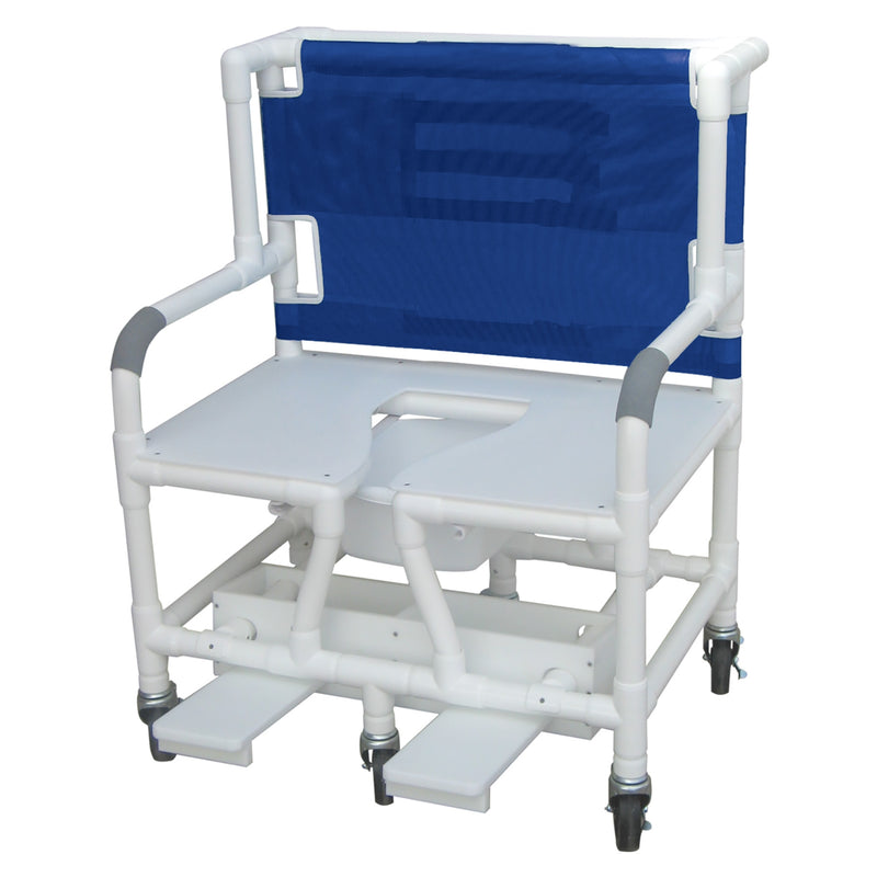 Graham Field Lumex 30" Bariatric Commode Bath Chair with Sliding Footrest Specify Color ( Packaging - Each of 1 )