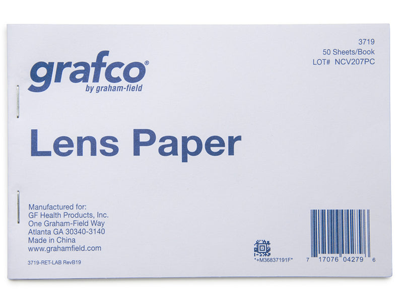 Graham Field Lens Paper Soft, thin, silky paper sheets, 4" x 6". ( Packaging - Each/Pack of 12 )