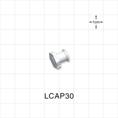 Female Luer Cap, Non-Vented, White, 100/Bag -  - LCAP30