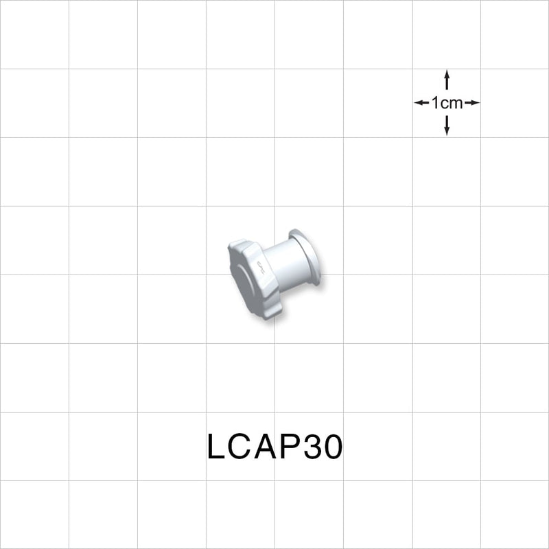 Female Luer Cap, Non-Vented, White, 100/Bag -  - LCAP30