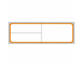PDC Label Meditech Direct Thermal Paper Permanent 1" Core 4"x1 1/4" White with Orange 1000 per Roll, 8 Rolls per Case | LDWHP159
