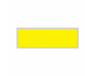 PDC Label Meditech Direct Thermal Paper Permanent 1" Core 4"x1 1/4" Yellow 1000 per Roll, 8 Rolls per Case | LDWHP61