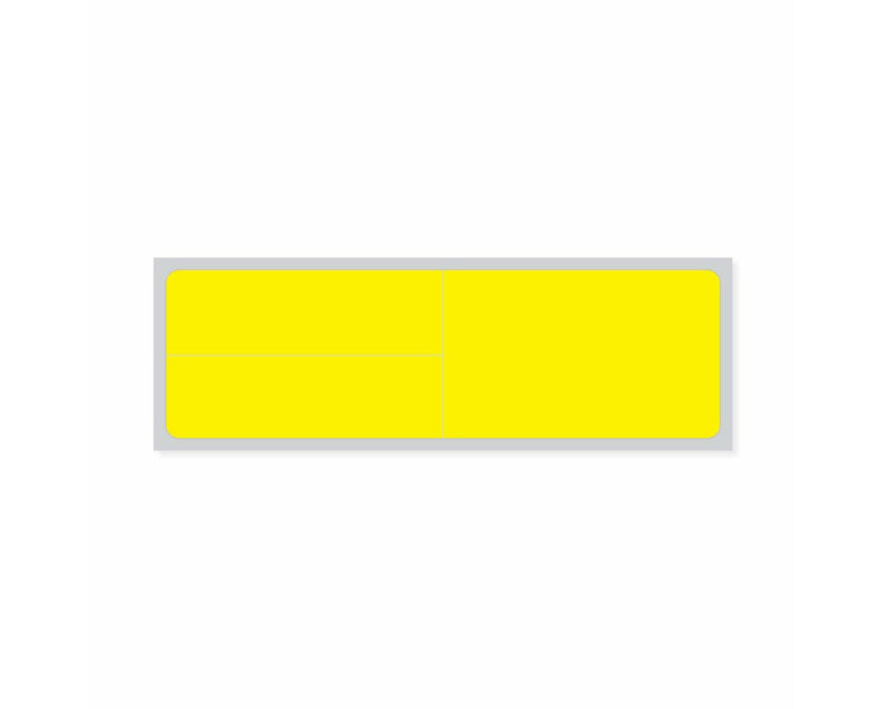PDC Label Meditech Direct Thermal Paper Permanent 1" Core 4"x1 1/4" Yellow 1000 per Roll, 8 Rolls per Case | LDWHP61