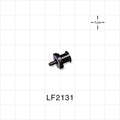 Female Luer Lock, Barbed, Black, 100/Bag - Fits 1/16 inch ID Tubing (0.063 inch, 1.59 mm) - LF2131