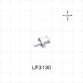 Female Luer Lock, Barbed, White, 100/Bag - Fits 3/32 inch ID Tubing (0.094 inch, 2.38 mm) - LF3130