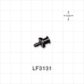 Female Luer Lock, Barbed, Black, 100/Bag - Fits 3/32 inch ID Tubing (0.094 inch, 2.38 mm) - LF3131