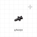 Female Luer Lock, Barbed, Black, 100/Bag - Fits 1/8 inch ID Tubing (0.125 inch, 3.18 mm) - LF4131