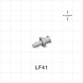 Female Luer Lock, Barbed, Natural, 100/Bag - Fits 1/8 inch ID Tubing (0.125 inch, 3.18 mm) - LF41