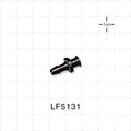 Female Luer Lock, Barbed, Black, 100/Bag - Fits 5/32 inch ID Tubing (0.156 inch, 3.97 mm) - LF5131