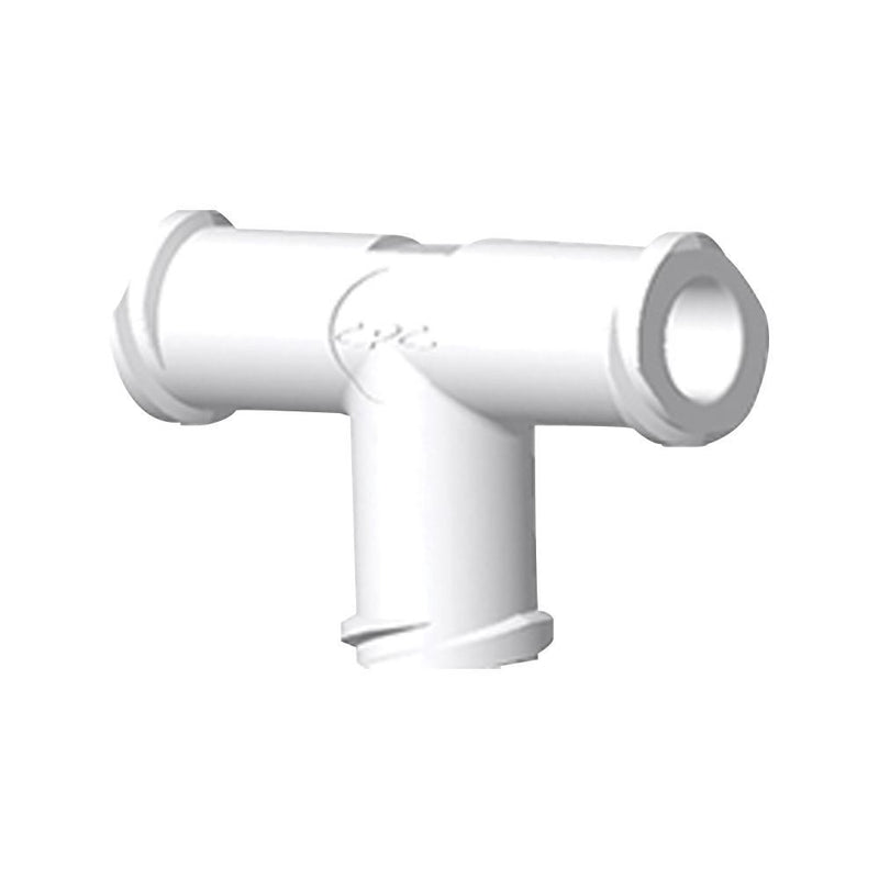 T Connector, Female Luer Locks, White, 100/Bag -  - LFT30