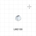 Male Luer Lock, Barbed, White, 100/Bag - Fits 1/16 inch ID Tubing (0.063 inch, 1.59 mm) - LM2130