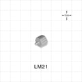 Male Luer Lock, Barbed, Natural, 100/Bag - Fits 1/16 inch ID Tubing (0.063 inch, 1.59 mm) - LM21