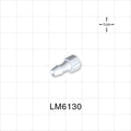 Male Luer Lock, Barbed, Natural, 100/Bag - Fits 3/16 inch ID Tubing (0.188 inch, 4.76 mm) - LM6130