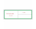 PDC Label Meditech Direct Thermal IR Paper Permanent 3" Core 4"x1 1/4" White with Green 3600 per Roll | LMEDG51