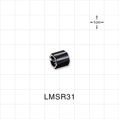 Spin Lock Ring, Black, 100/Bag -  - LMSR31