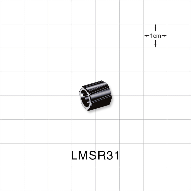 Spin Lock Ring, Black, 100/Bag -  - LMSR31