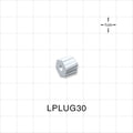 Male Luer Cap, Non-Vented, White, 100/Bag -  - LPLUG30