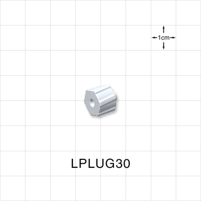 Male Luer Cap, Non-Vented, White, 100/Bag -  - LPLUG30