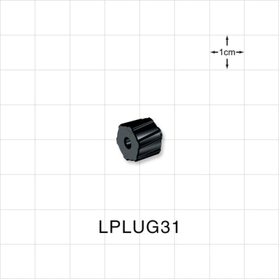 Male Luer Cap, Non-Vented, Black, 100/Bag -  - LPLUG31