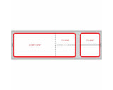 PDC Label Misys/Sunquest Direct Thermal IR Paper Extra Permanent 1 1/2" Core 4 1/8"x1 3/16" Red 1200 per Roll, 8 Rolls per Case | LSQRXP15
