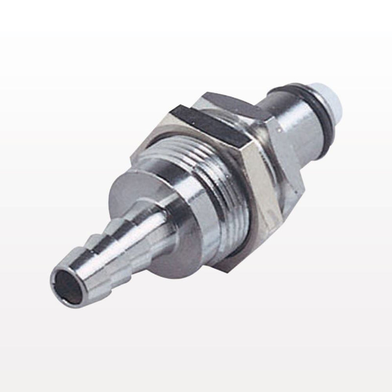 MC Connector, Panel Mount Insert, Non-Valved, Barbed - Fits 1/8 inch ID Tubing (0.125 inch, 3.18 mm) - MC4202