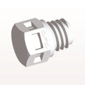 Threaded Plug, White, 100/Bag - 10-32 UNF Thread - MP30
