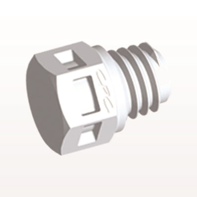 Threaded Plug, White, 100/Bag - 10-32 UNF Thread - MP30