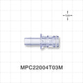MPC™ Connector, Insert, Non-Valved, Barbed - Fits 1/4 inch ID Tubing (0.25 inch, 6.35 mm) - MPC22004T03M