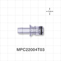 MPC™ Connector, Insert, Non-Valved, Barbed - Fits 1/4 inch ID Tubing (0.25 inch, 6.35 mm) - MPC22004T03