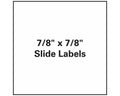 PDC Slide Label Paper Permanent 1" Core 7/8" X 7/8" White, 1000 per Roll, 1 Roll per Box | MRS-78