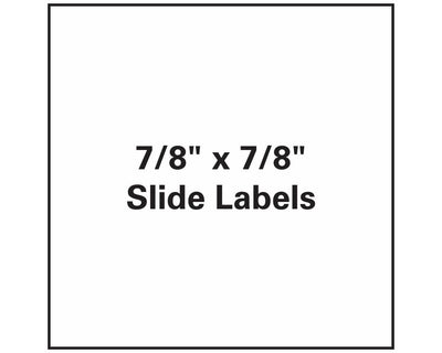 PDC Slide Label Paper Permanent 1" Core 7/8" X 7/8" White, 1000 per Roll, 1 Roll per Box | MRS-78