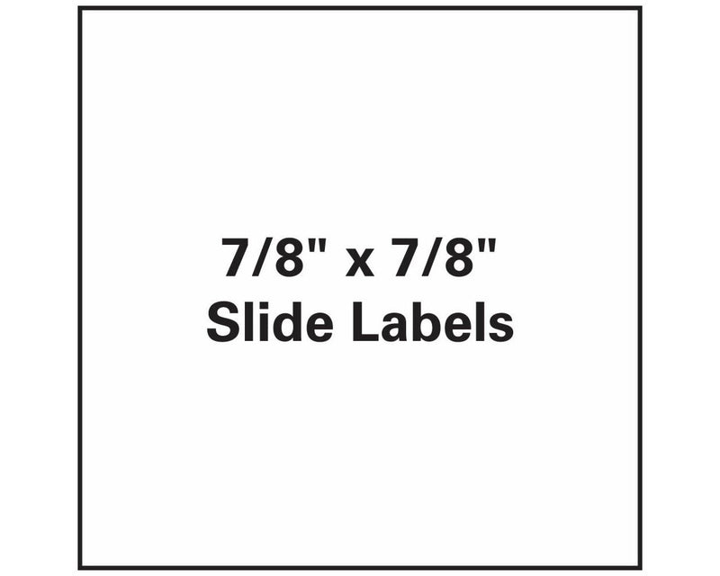 PDC Slide Label Paper Permanent 1" Core 7/8" X 7/8" White, 1000 per Roll, 1 Roll per Box | MRS-78