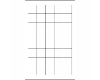 PDC Slide Label Paper Permanent 7/8" X 7/8" White, 40 per Sheet, 25 Sheets per Box | MSS-78