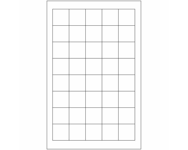 PDC Slide Label Paper Permanent 7/8" X 7/8" White, 40 per Sheet, 25 Sheets per Box | MST-78
