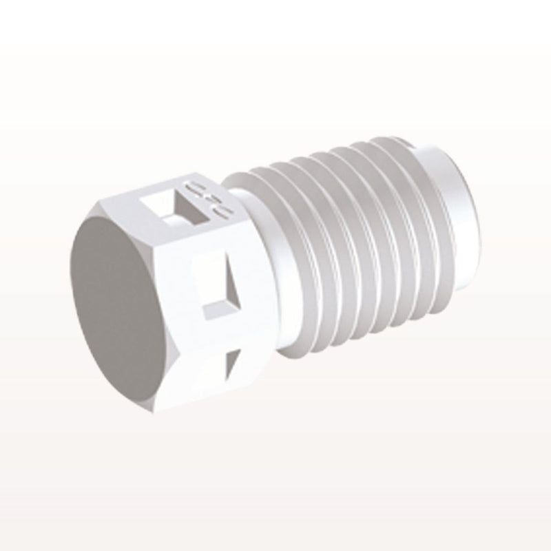 Threaded Plug, White, 100/Bag - 1/16 NPT Thread - N2P30