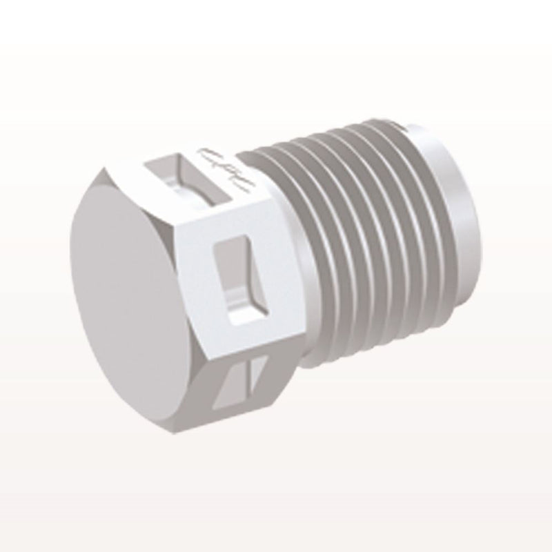 Threaded Plug, White, 100/Bag - 1/8" NPT Thread - N4P30