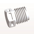 Threaded Plug, White, 100/Bag - 1/4" NPT Thread - N8P30