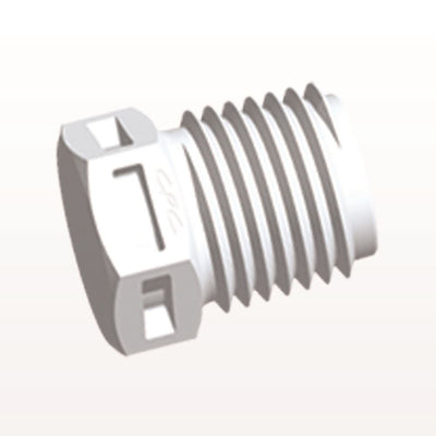 Threaded Plug, White, 100/Bag - 1/4" NPT Thread - N8P30