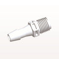 Threaded Connector, Barbed, White, 100/Bag - Fits 5/16 inch ID Tubing (0.313 inch, 7.94 mm) x 1/4" NPT - N8S1030