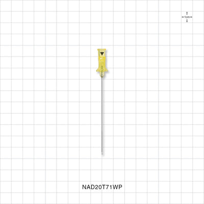 Merit Advance™ Angiographic Needle with Protector, Thin Wall; 25/Bag - 20 G; Fits 0.025 inch OD Guide Wire; 2.75 inch (0.6 mm; 70 mm) - NAD20T71WP
