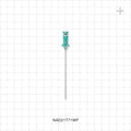 Merit Advance™ Angiographic Needle with Protector, Thin Wall; 25/Bag - 21 G; Fits 0.021 inch OD Guide Wire; 2.75 inch (0.5 mm; 70 mm) - NAD21T71WP