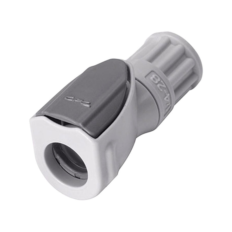 NS1 Connector, Body, Valved, Threaded - 1/4"-28 Flat Bottom Port - NS1D19042812