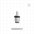 NS212 Connector, Insert, Valved, Barbed - Fits 1/8 inch ID Tubing (0.125 inch, 3.18 mm) - NS2D220212