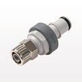 NS4 Connector, Insert, Valved, Ferruleless - Fits 1/4 inch ID x 3/8 inch OD Tubing (0.25 inch x 0.375 inch, 6.35 mm x 9.53 mm) - NS4D20006