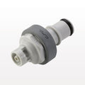 NS4 Connector, Insert, Valved, Barbed - Fits 1/4 inch ID Tubing (0.25 inch, 6.35 mm) - NS4D22004