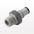 NS6 Connector, Insert, Valved, Threaded - 1/2" NPT - NS6D24008