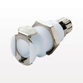 PLC Connector, Panel Mount Body, Non-Valved, Ferruleless - Fits 1/4 inch ID x 3/8 inch OD Tubing (0.25 inch x 0.375 inch, 6.35 mm x 9.53 mm) - PLC12006