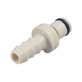 PMC12 Connector, Insert, Non-Valved, Barbed - Fits 1/8 inch ID Tubing (0.125 inch, 3.18 mm) - PMC220212